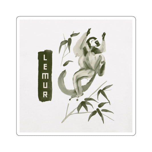 Watercolor Lemur - Sticker