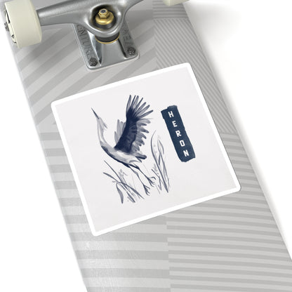 Watercolor Heron - Sticker