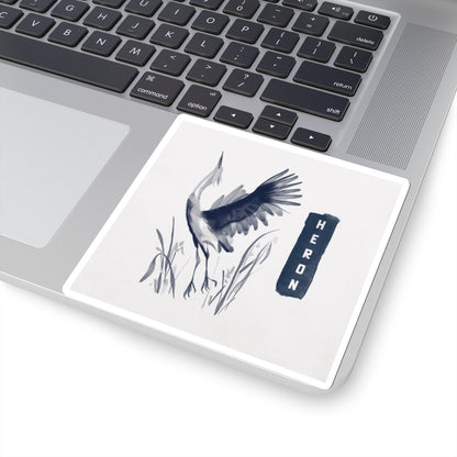 Watercolor Heron - Sticker