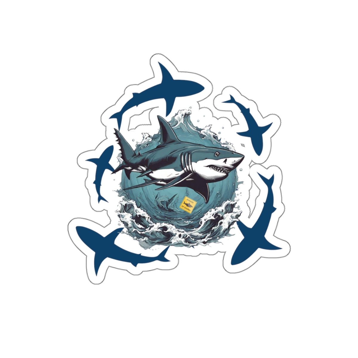 Beware of Sharks - Sticker