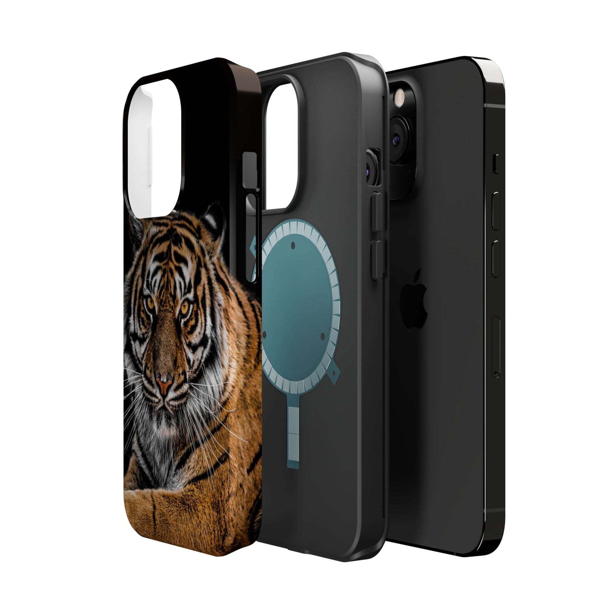 Tiger Portrait - MagSafe Tough iPhone Case - Wild Style Shop
