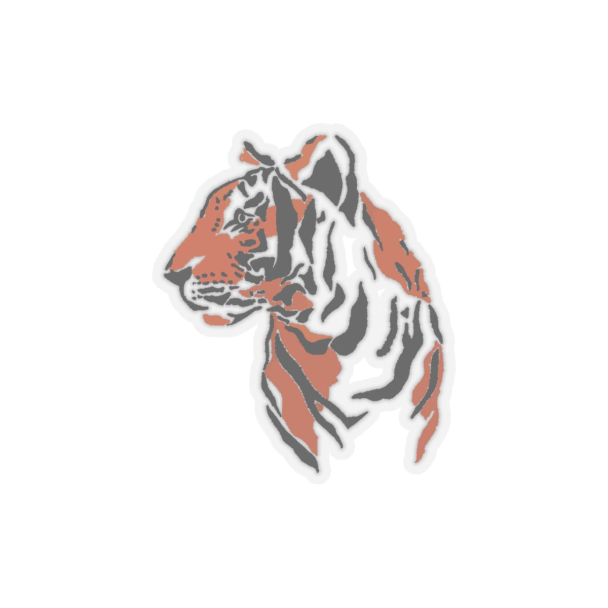 Tiger Sketch - Kiss-Cut Sticker - Wild Style Shop