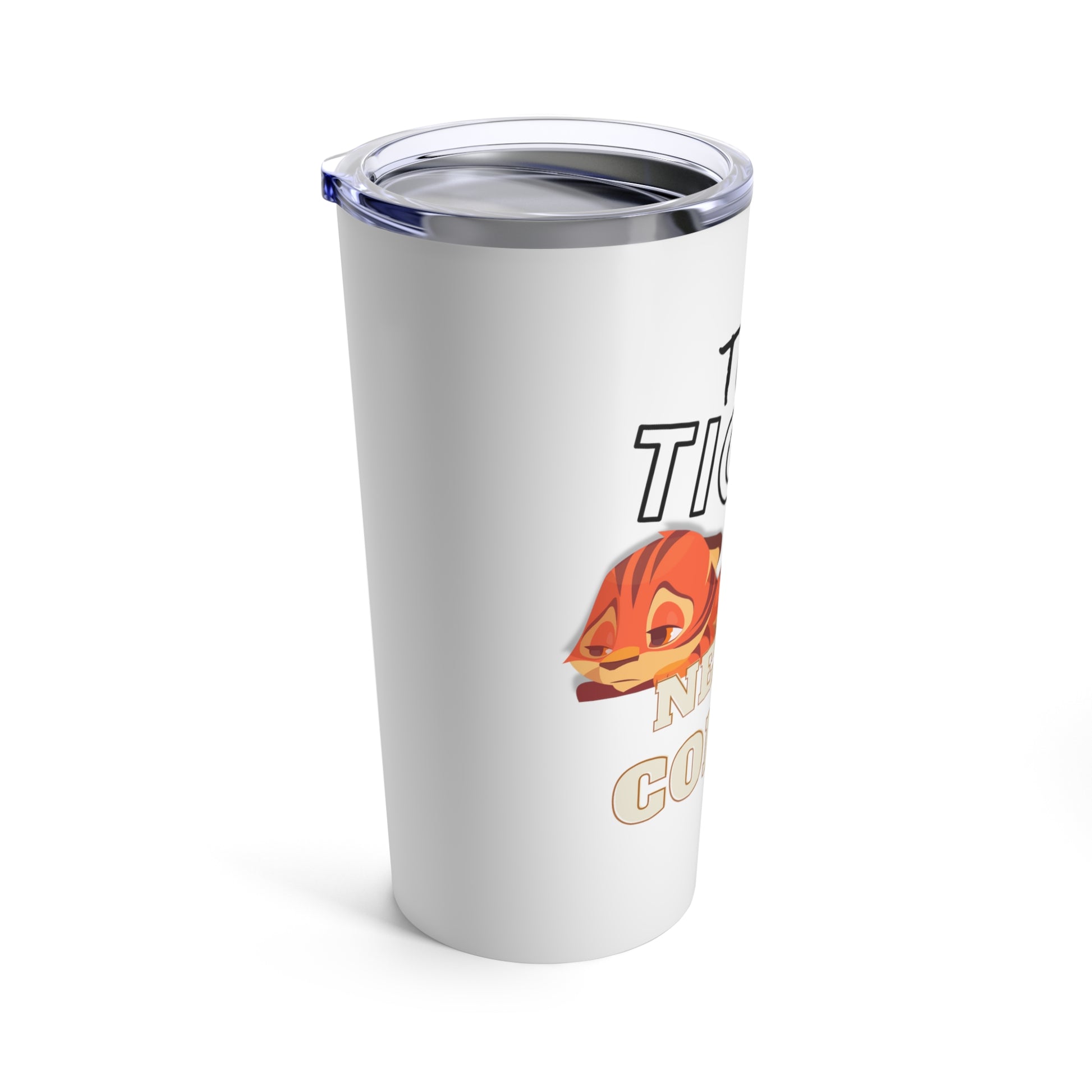 Tired Tiger - Stainless Steel Tumbler (20oz) - Wild Style Shop