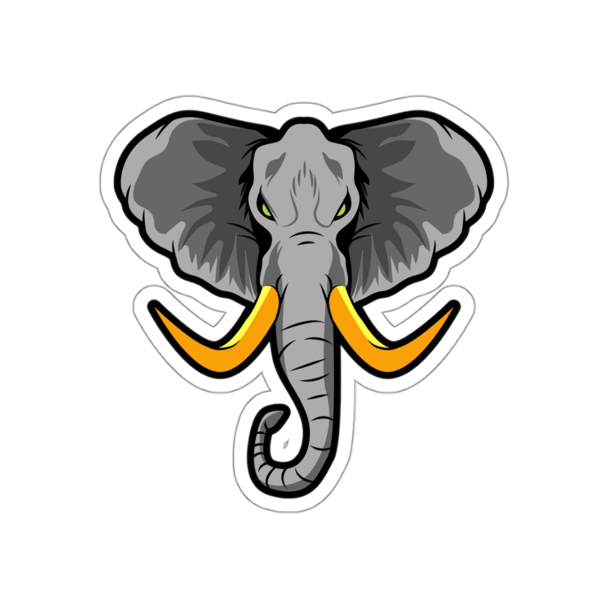 Bull Elephant - Kiss-Cut Sticker - Wild Style Shop