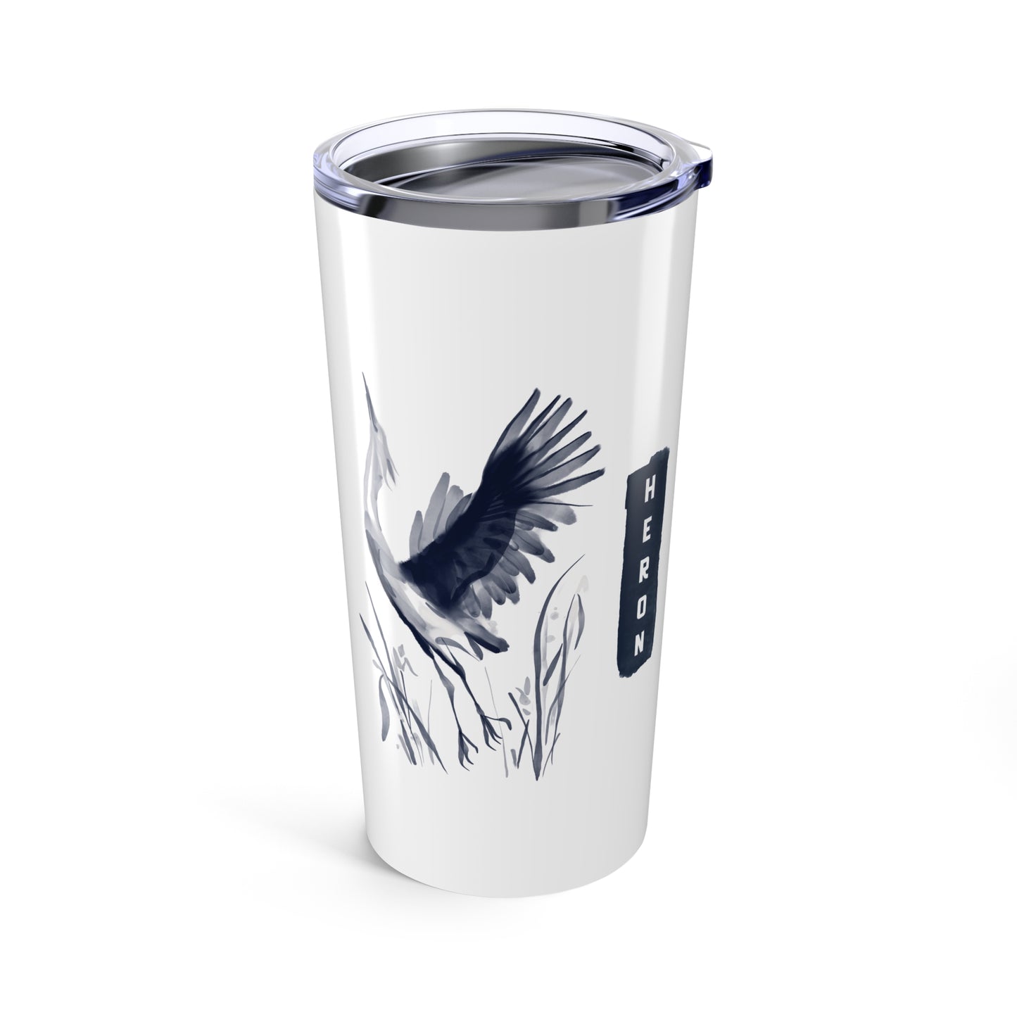 Watercolor Heron - Tumbler (20oz)