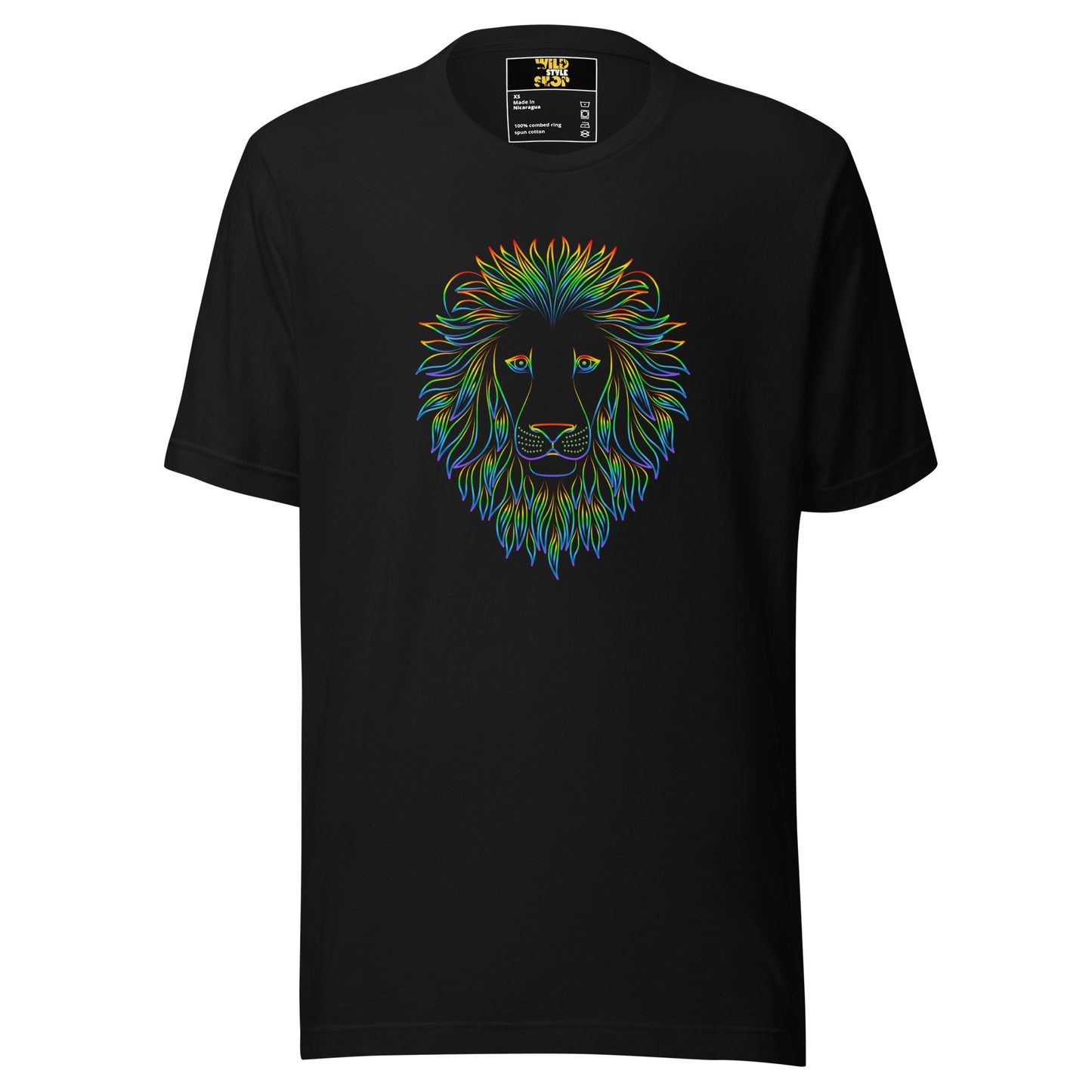 León holográfico - Camiseta - Cuello redondo