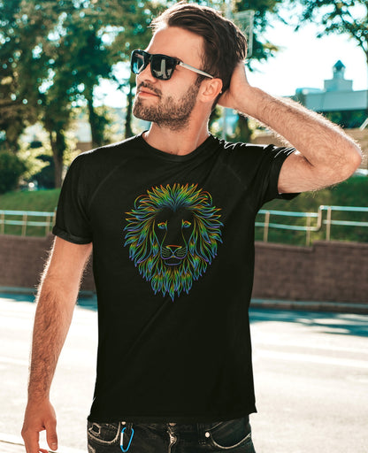 Holographic Lion - T-Shirt designed by Wildstyle.shop