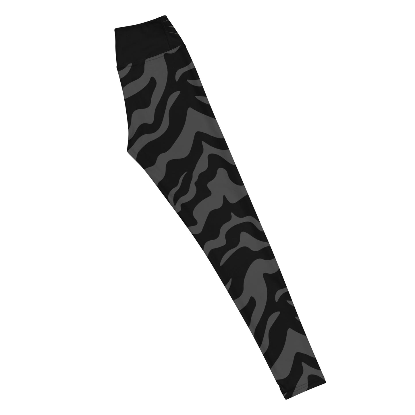Fierce Tigress - Yoga Leggings - Black/Gray - Wild Style Shop