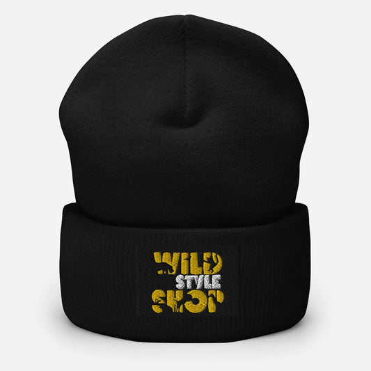 Wild Style Shop Brand - Embroidered Cuffed Beanie - Wild Style Shop