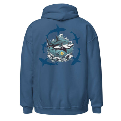 Beware of Sharks - Heavy Blend Pullover Hoodie - Wild Style Shop
