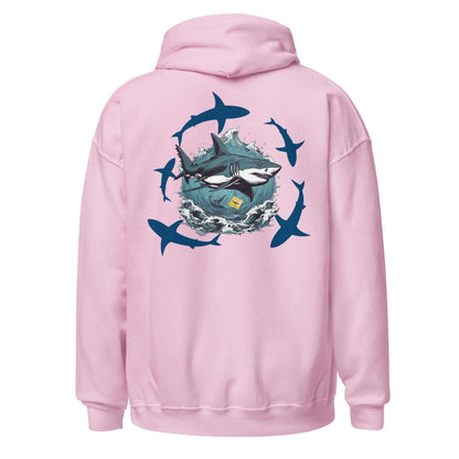 Beware of Sharks - Heavy Blend Pullover Hoodie - Wild Style Shop