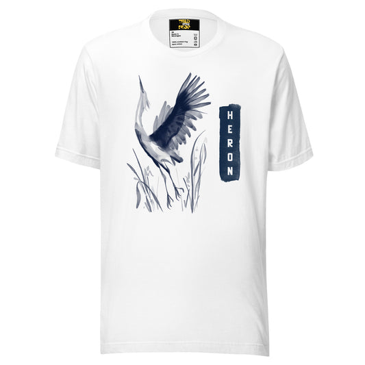 Watercolor Heron - T-Shirt - Wild Style Shop